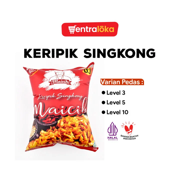 Keripik Singkong Pedas 100g